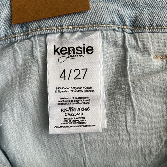 NWT Kensie Vintage Luxe High Rise Denim Shorts SZ-27 - Picture 9 of 12